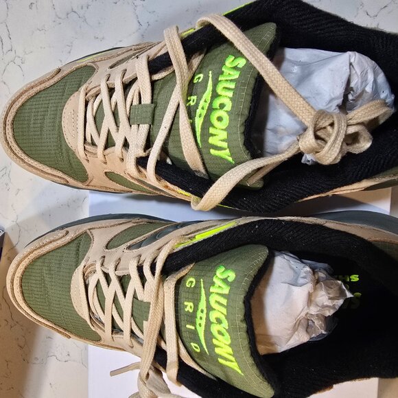 Saucony Grid Shadow 2 Avocado Beige Size 10.5 S70846-2 Hiking Trail Runner NEW - Picture 6 of 12
